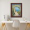 Contemporary Wood Grain Walnut Scoop Picture Frame 12x24 frame